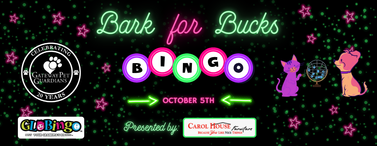 Bark for Bucks Glo Bingo